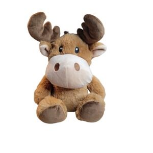 Giftable World Moose Pet Toy Dog Squeaker 9" Brown New NWT P19172 Plush